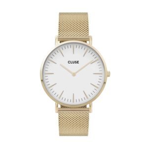 Boho Chic Mesh Gold/White Watch