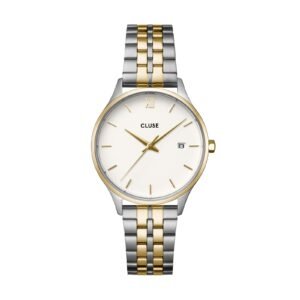 Minuit Date Coconut Milk Bicolour Link Watch