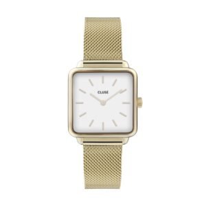 La Tetragone Gold Mesh / White Watch