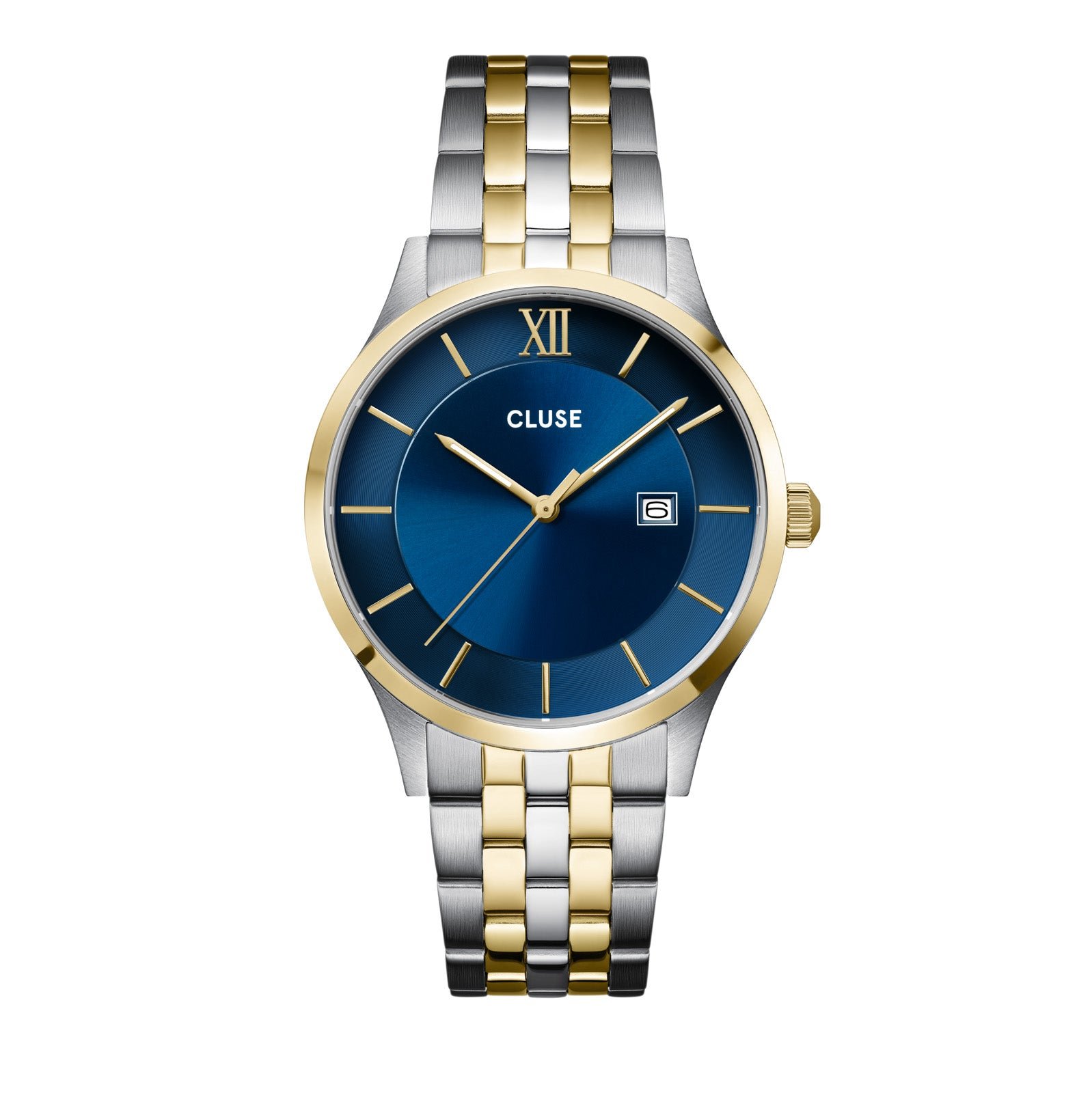 Aravis Blue/Bicolour Link Watch