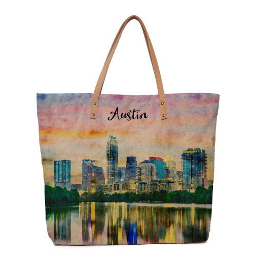 Cott N Curls Austin Skyline Tote Bag (801000-03) - Image 4